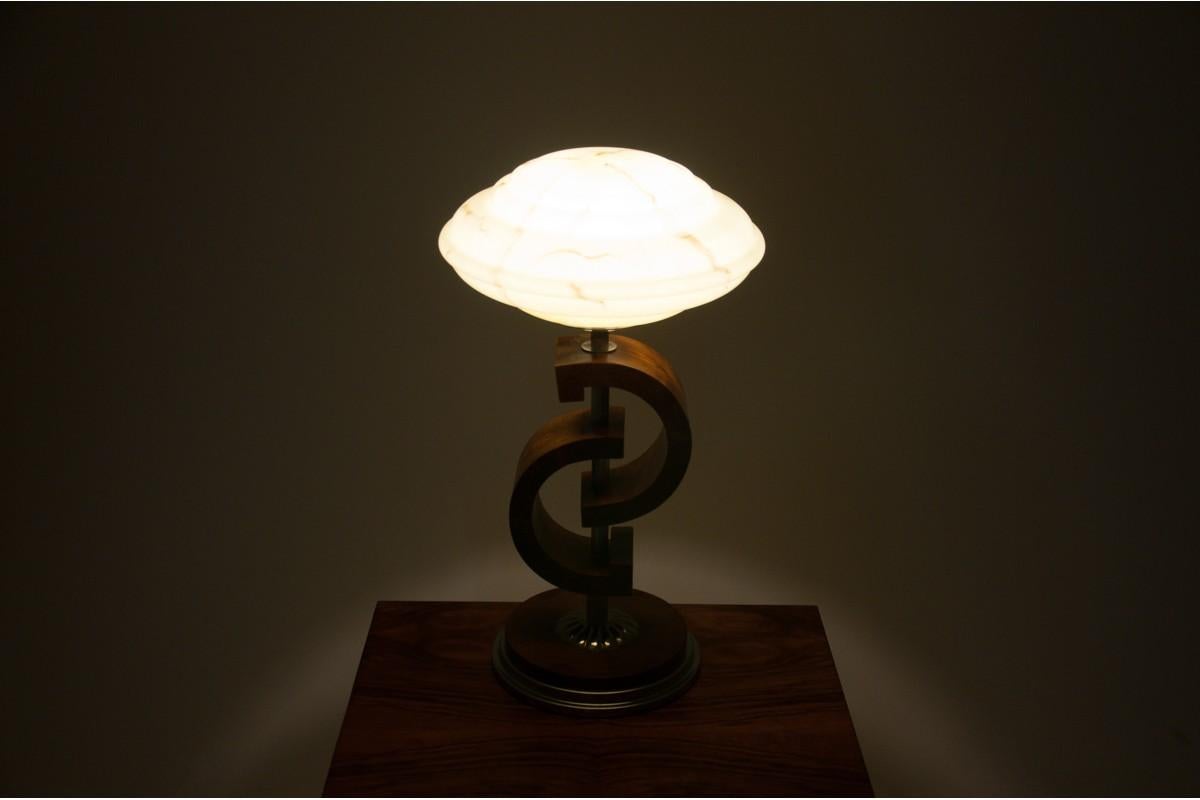 Art Deco Table Lamp, Poland, 1980s For Sale 1