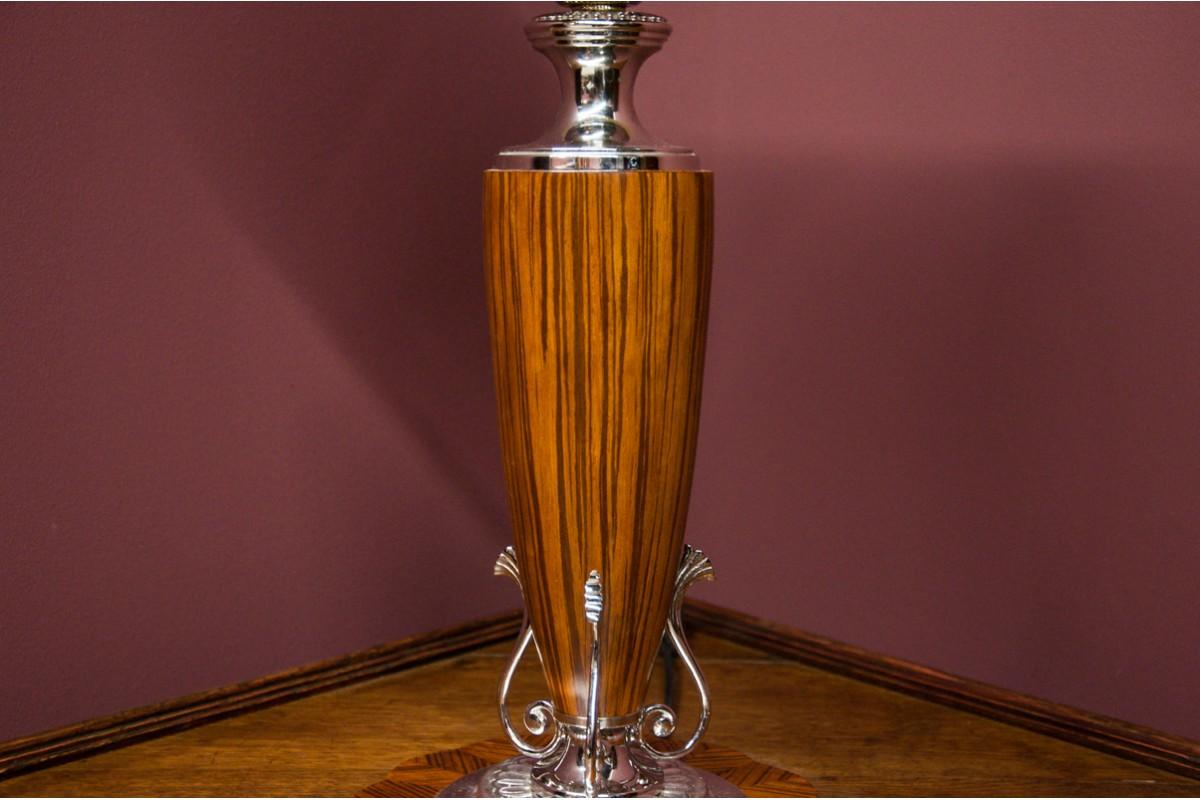 Art Deco Table Lamp, Poland, Mid-20th Century In Good Condition In Chorzów, PL
