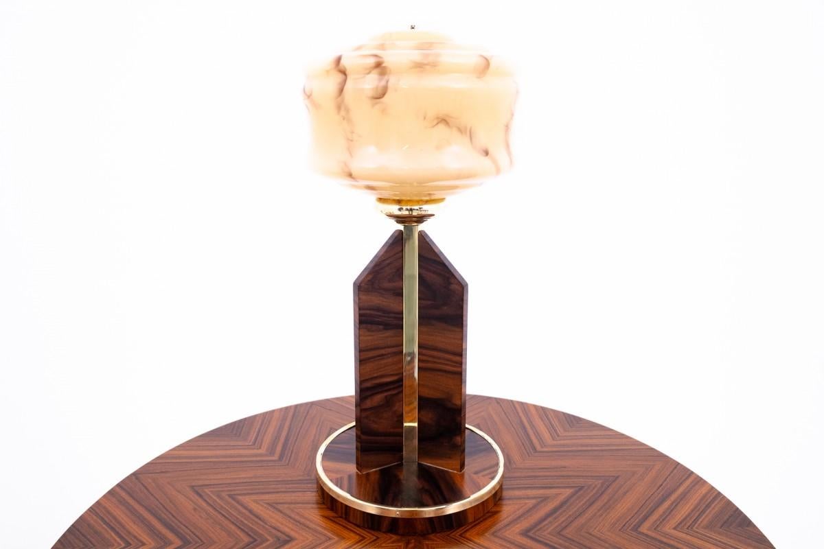 Art Deco table lamp, Poland, mid-20th century.