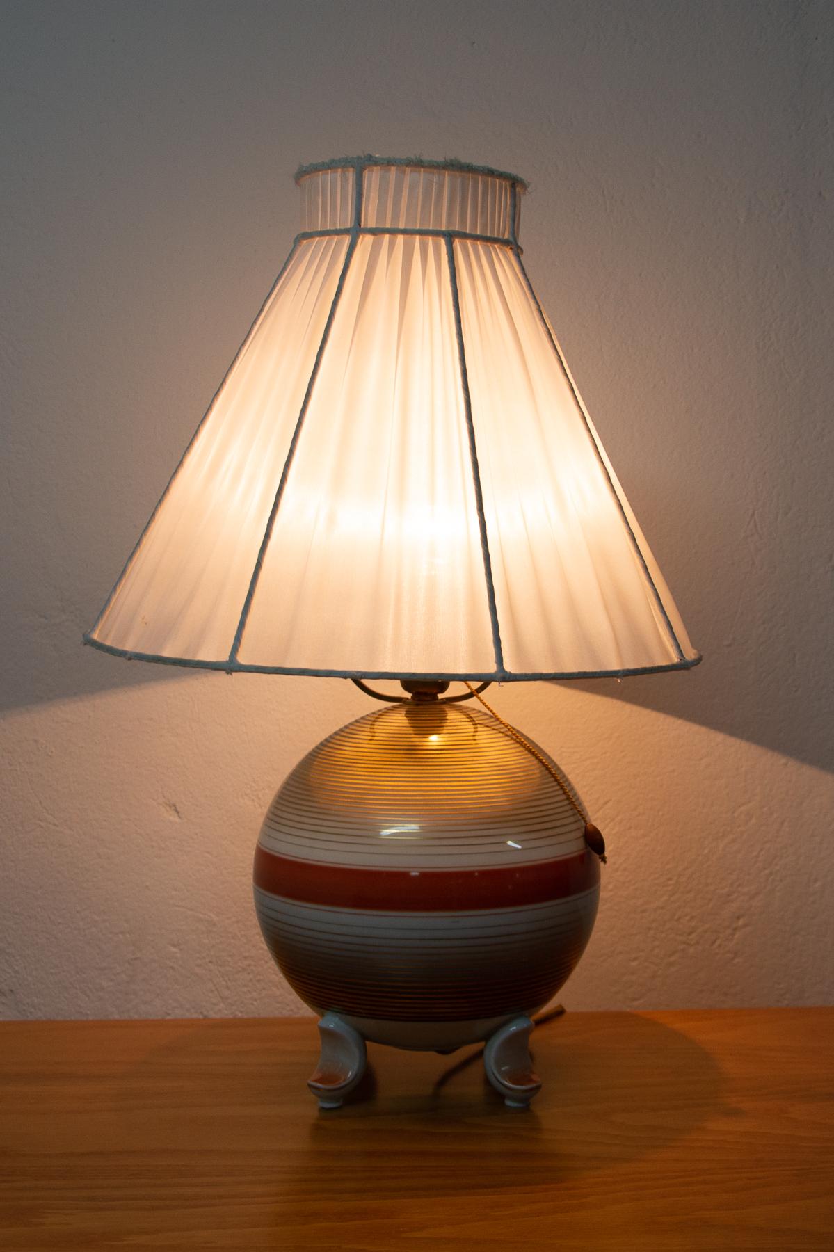 Art Deco Table Lamp Rosenthal, 1930's, Germany In Good Condition For Sale In Prague 8, CZ