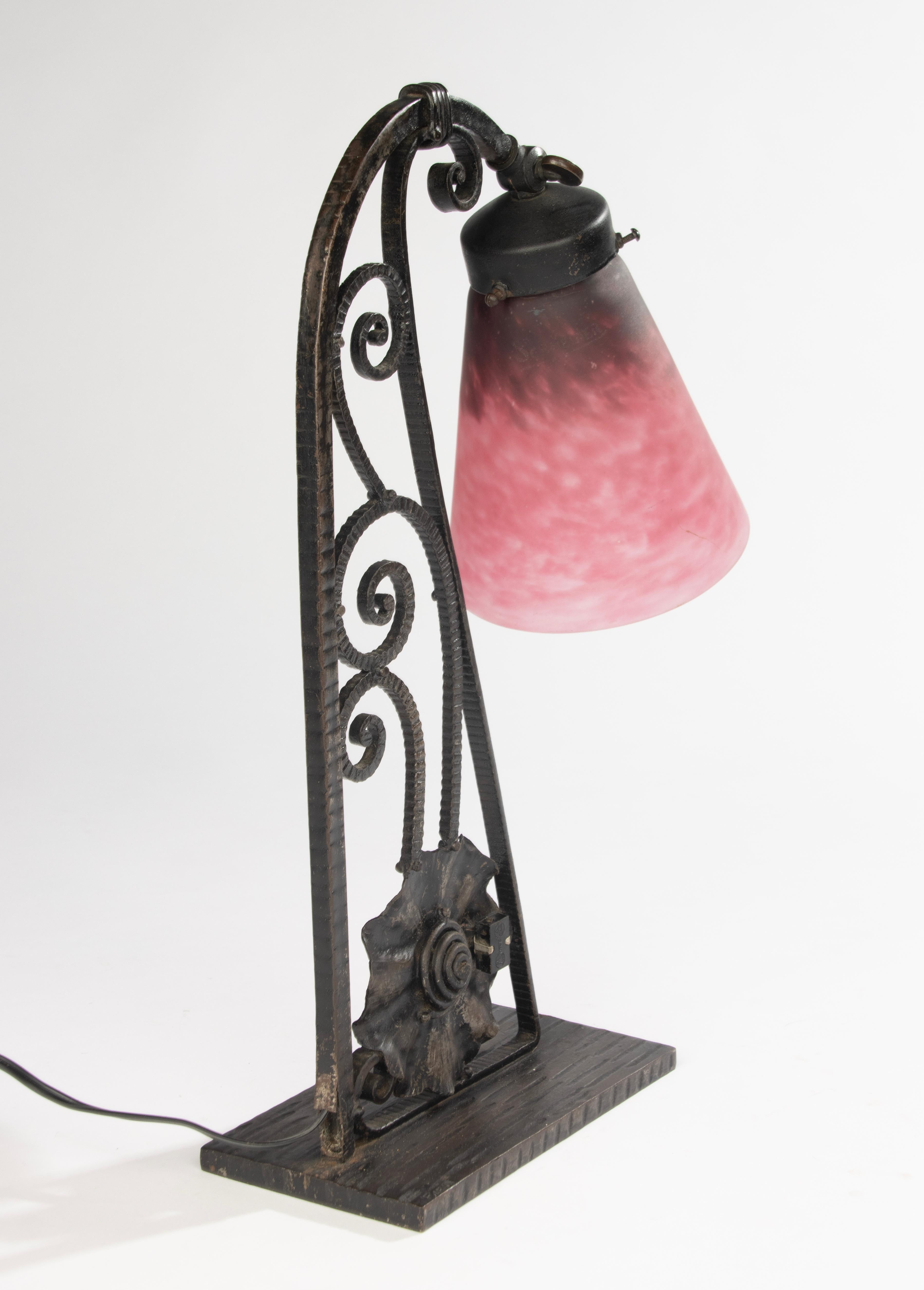 Art Deco Table Lamp  - Schneider & Carion Collaboration For Sale 8