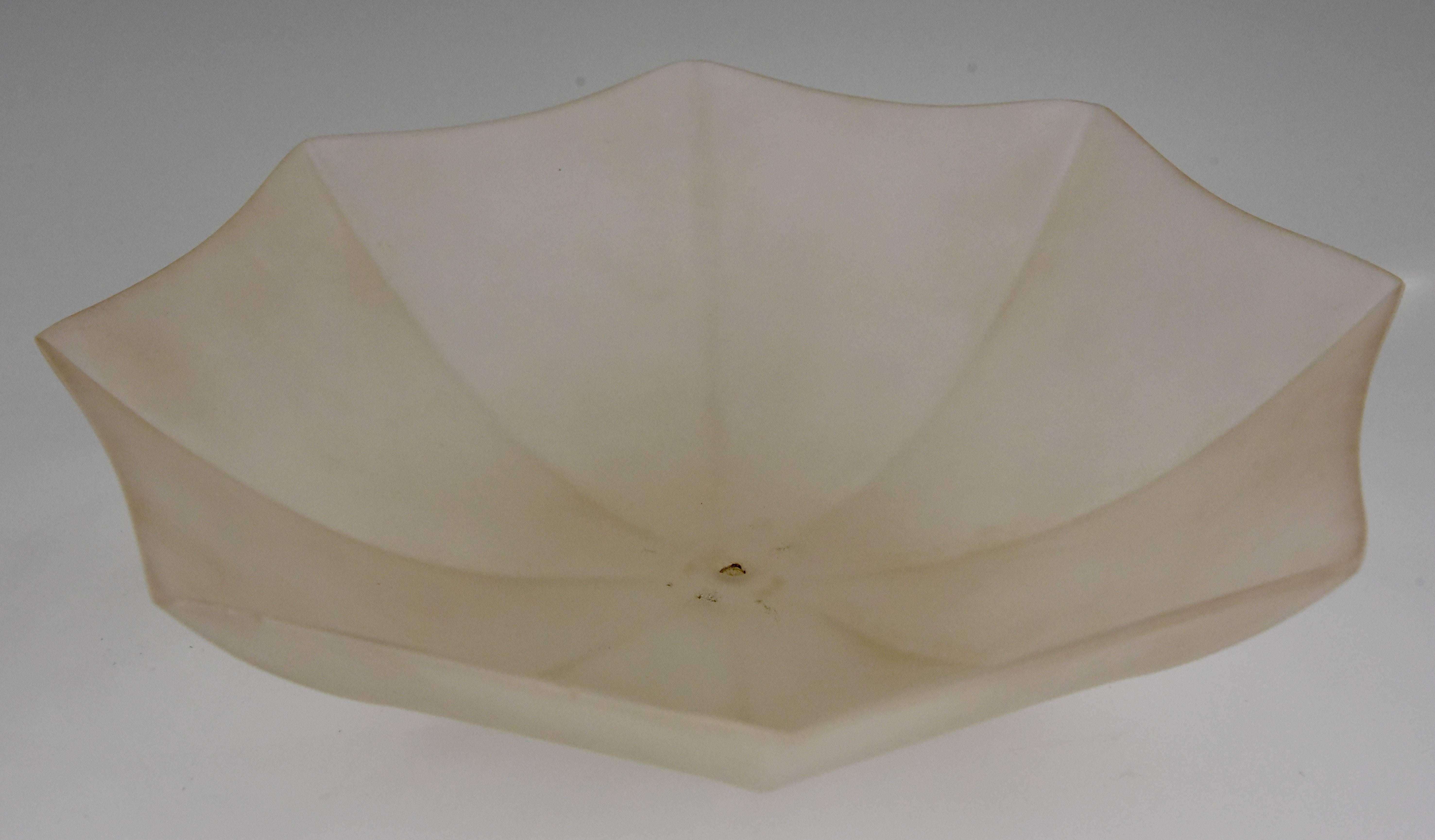 Lampe de table Art Déco Singe assis avec parapluie par Max Le Verrier:: France:: 1930 1