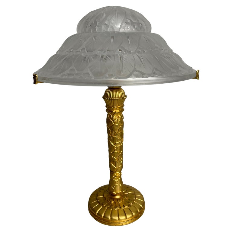 Art Deco Table Lamp Signed Hettier and Vincent For Sale at 1stDibs