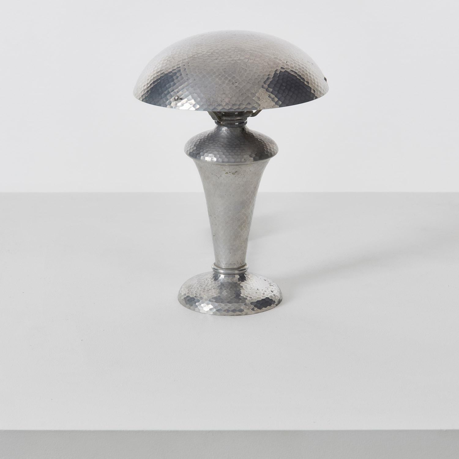 Hammered Art Deco table lamp - UK, 1930s