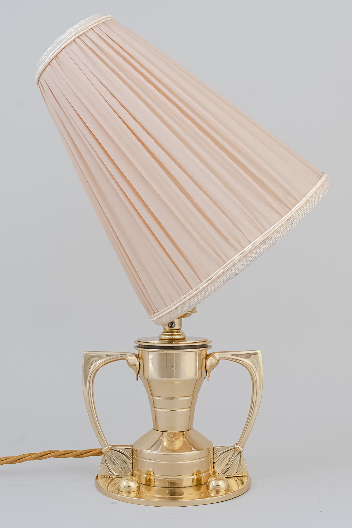 Art Deco table lamp, Vienna, 1920s
Polished and stove enameled
The shade is replaced (new).