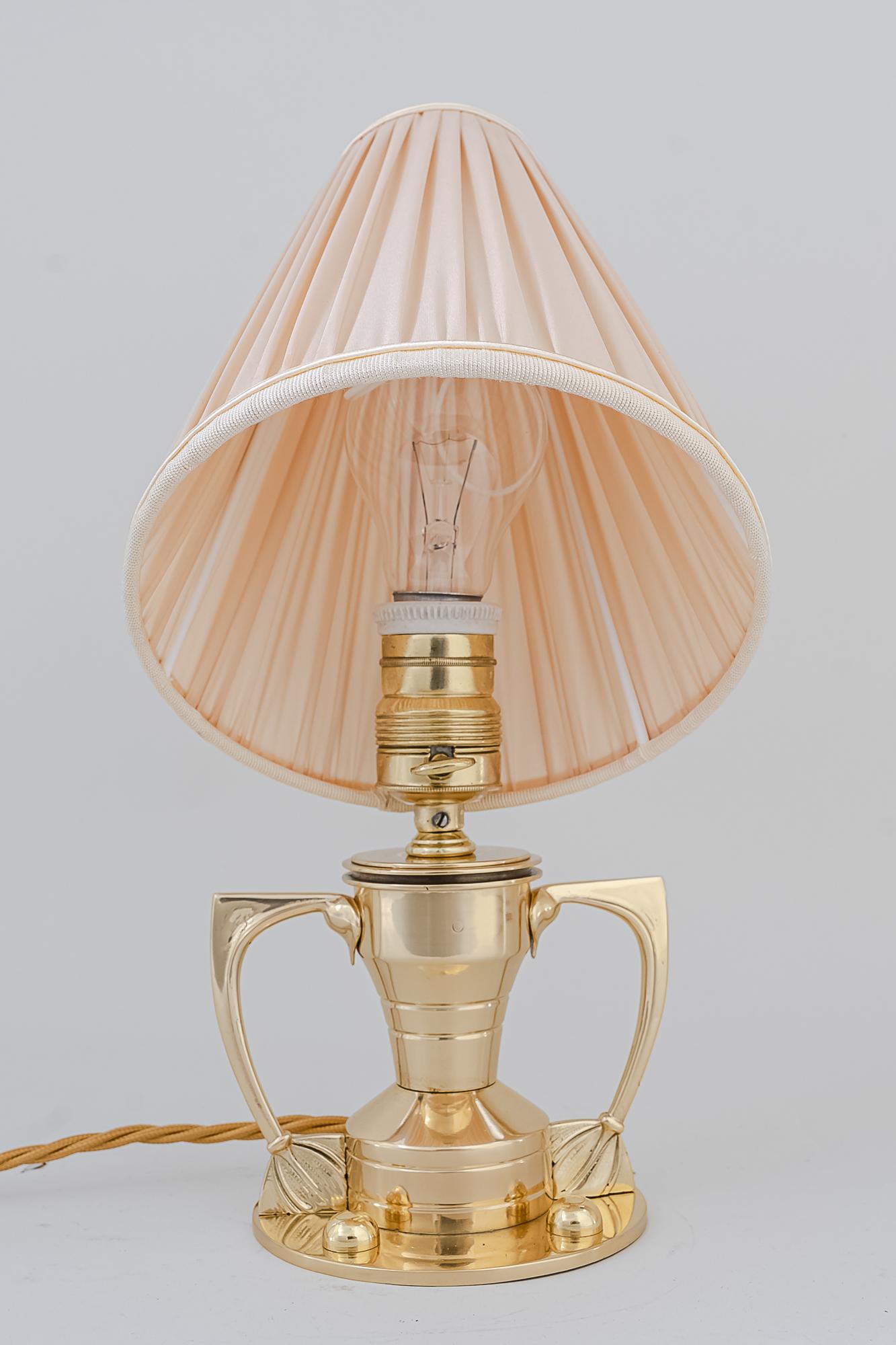Lacquered Art Deco Table Lamp, Vienna, 1920s