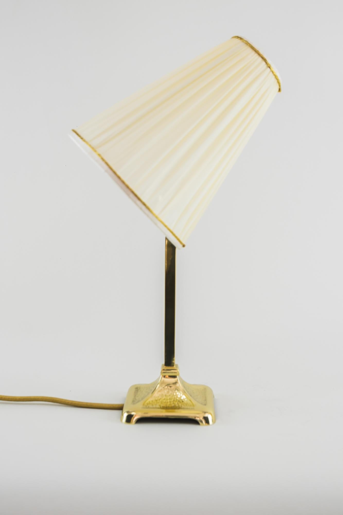 Hammered Art Deco Table Lamp, Vienna, 1920s For Sale