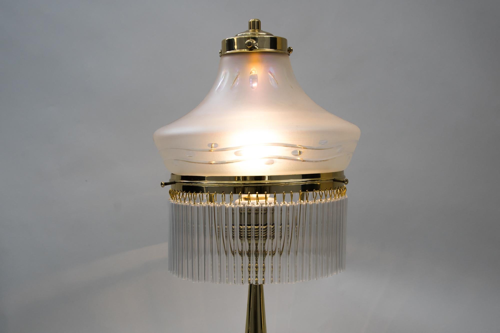 Lacquered Art Deco Table Lamp, Vienna, circa 1920s