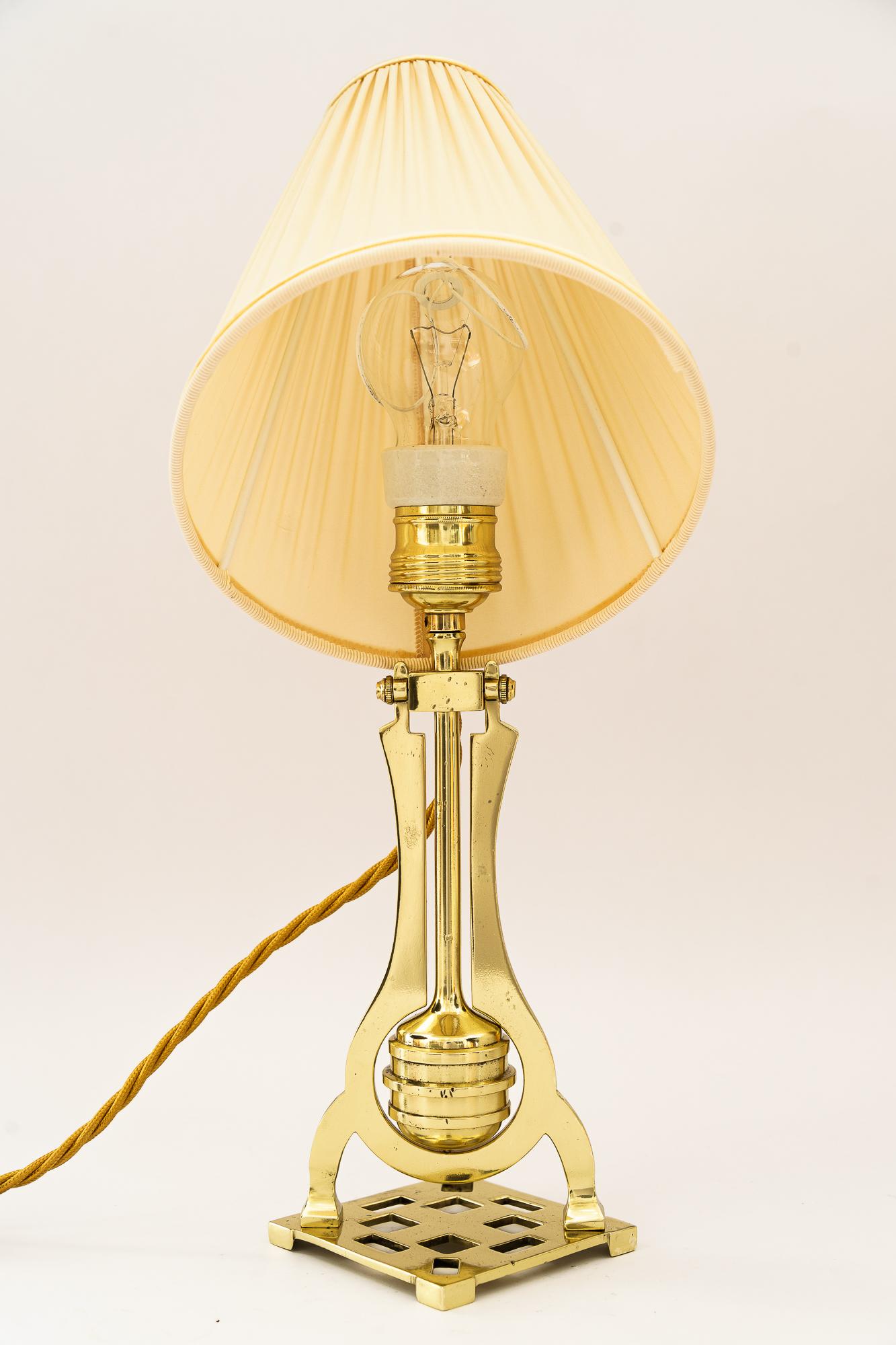 Lacquered Art Deco table lamp vienna around 1920s For Sale