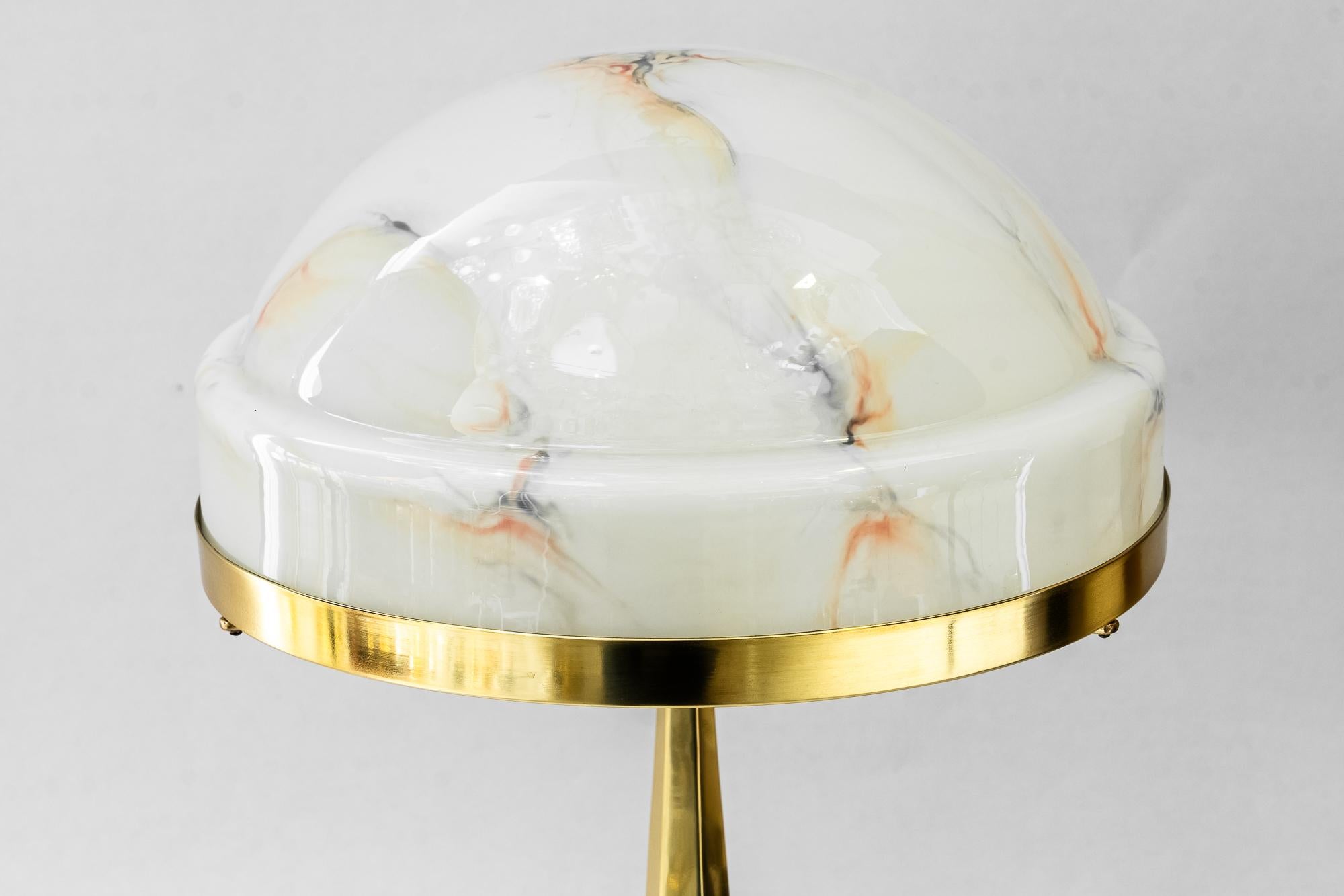 Lacquered Art Deco table lamp vienna around 1920s For Sale