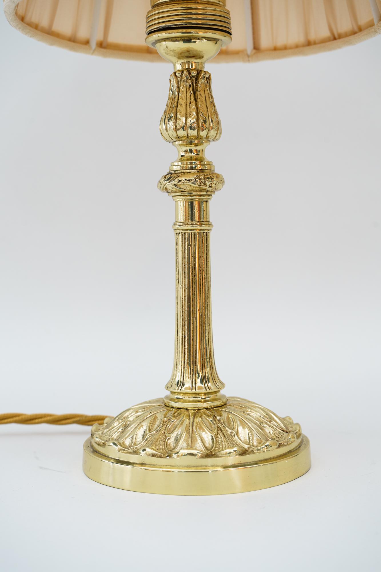 Brass Art Deco Table Lamp, Vienna, circa 1920s
