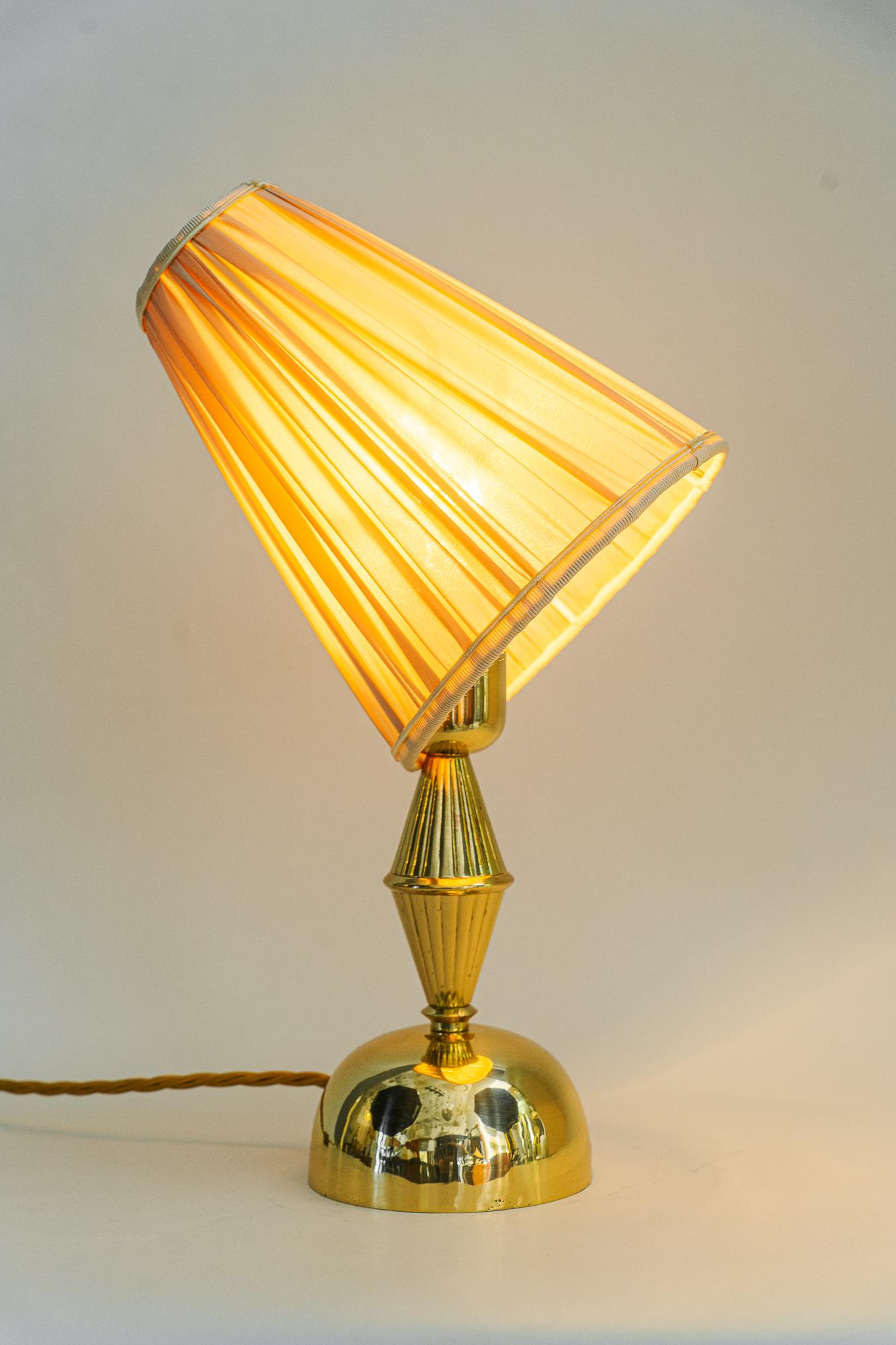 Brass Art Deco Table Lamp Vienna Around 1920s