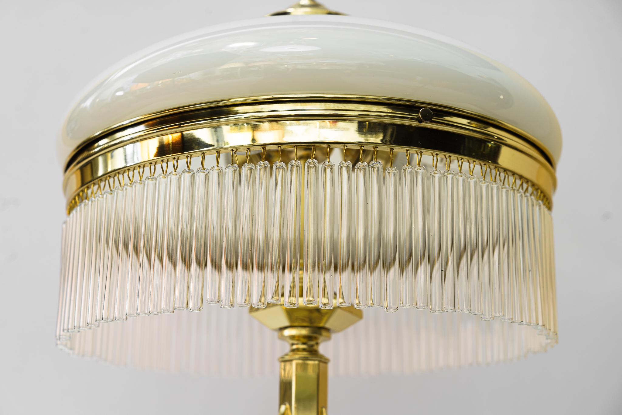 Brass Art Deco Table Lamp Vienna Around 1920s For Sale