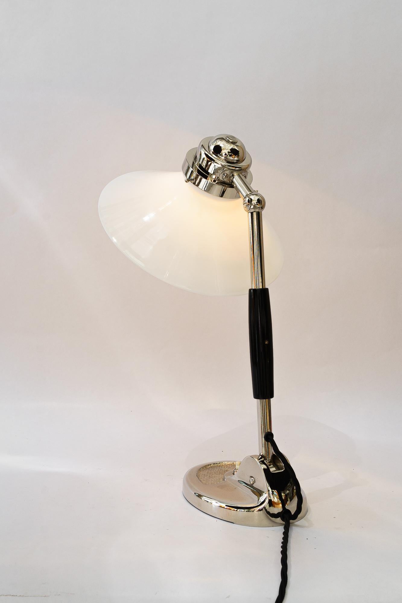 Metal Art Deco Table lamp vienna around 1920s For Sale