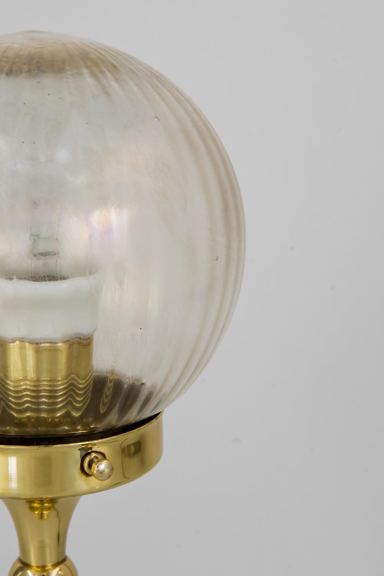 Austrian Art Deco Table Lamp Vienna around 1920s with Original Shade For Sale