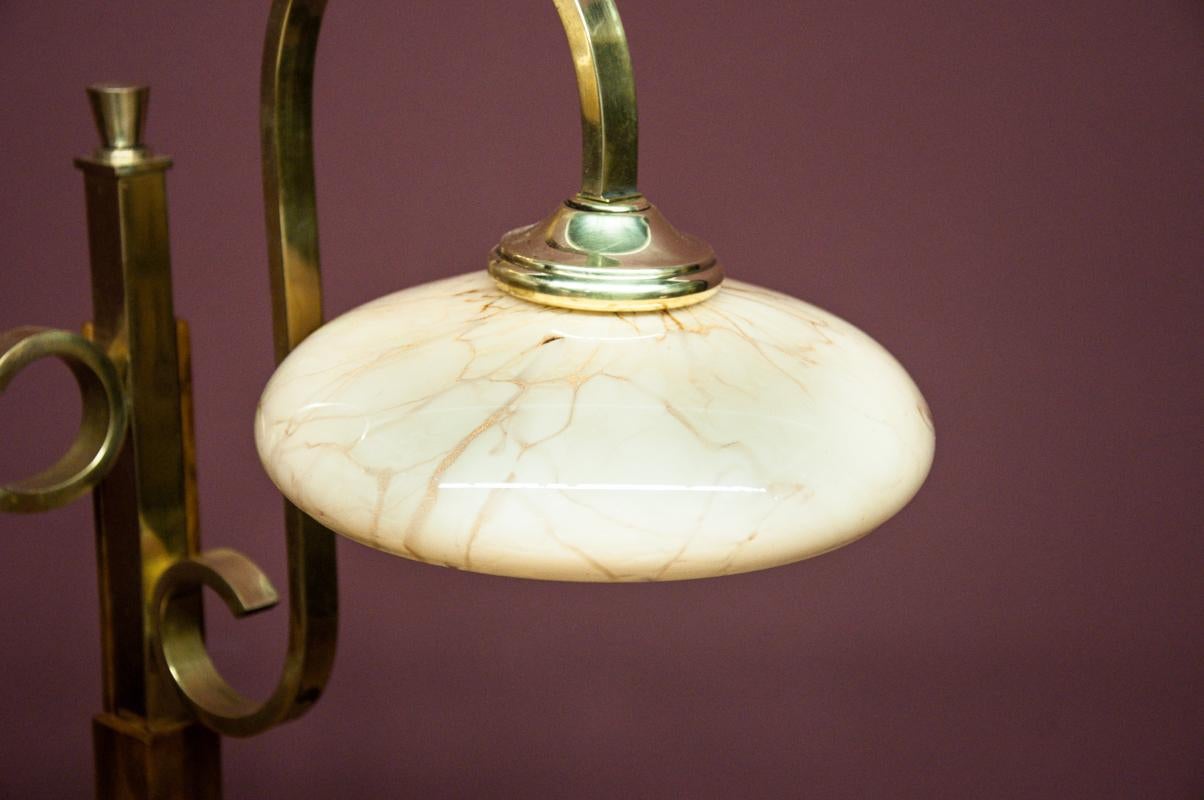 Mid-20th Century Art Deco table lamp, Western Europe, 1940s For Sale