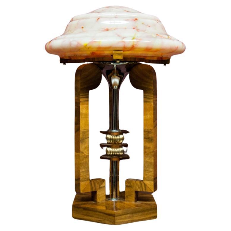 Art Deco table lamp, Western Europe, 1940s For Sale