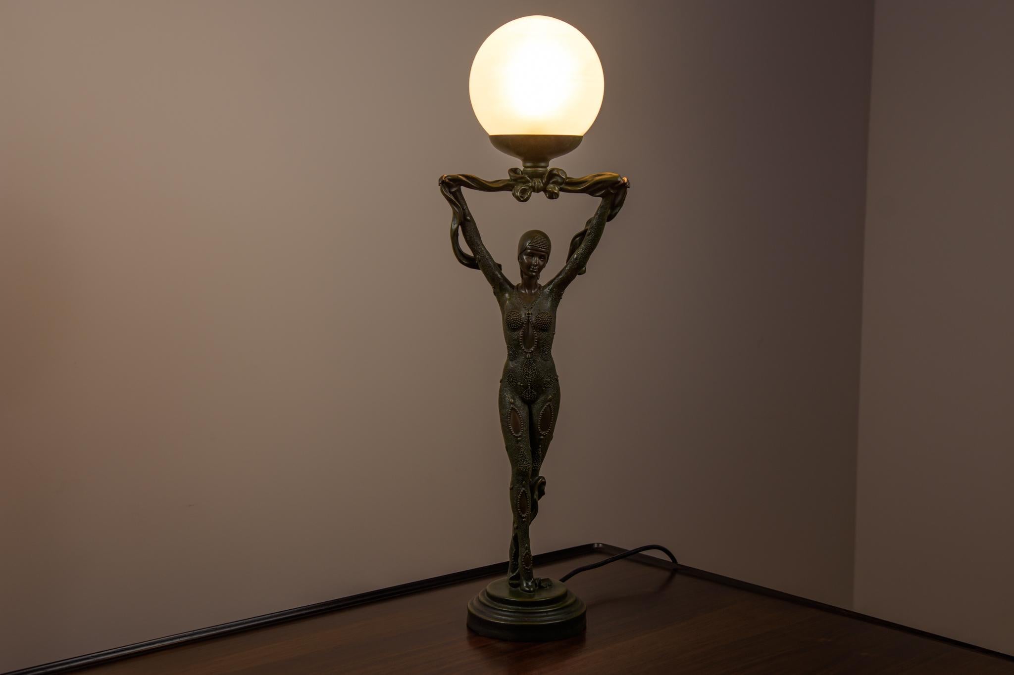 Lampe de bureau Art déco, Widdop et Bingham, Royaume-Uni, années 1990 en vente 4