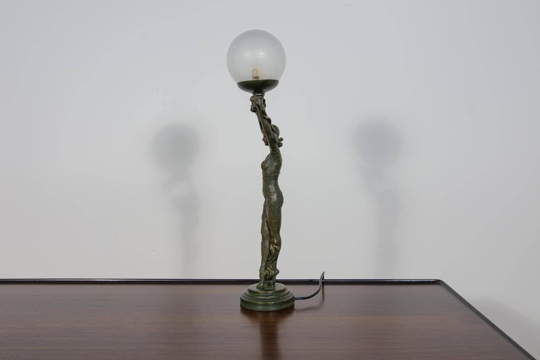 Lampe de bureau Art déco, Widdop et Bingham, Royaume-Uni, années 1990 Bon état - En vente à GNIEZNO, 30