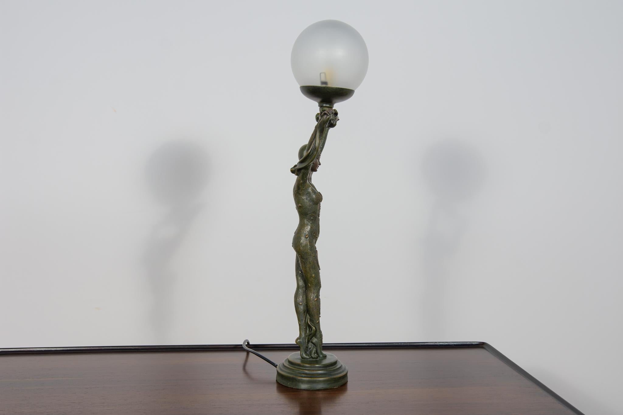 Composition Lampe de bureau Art déco, Widdop et Bingham, Royaume-Uni, années 1990 en vente
