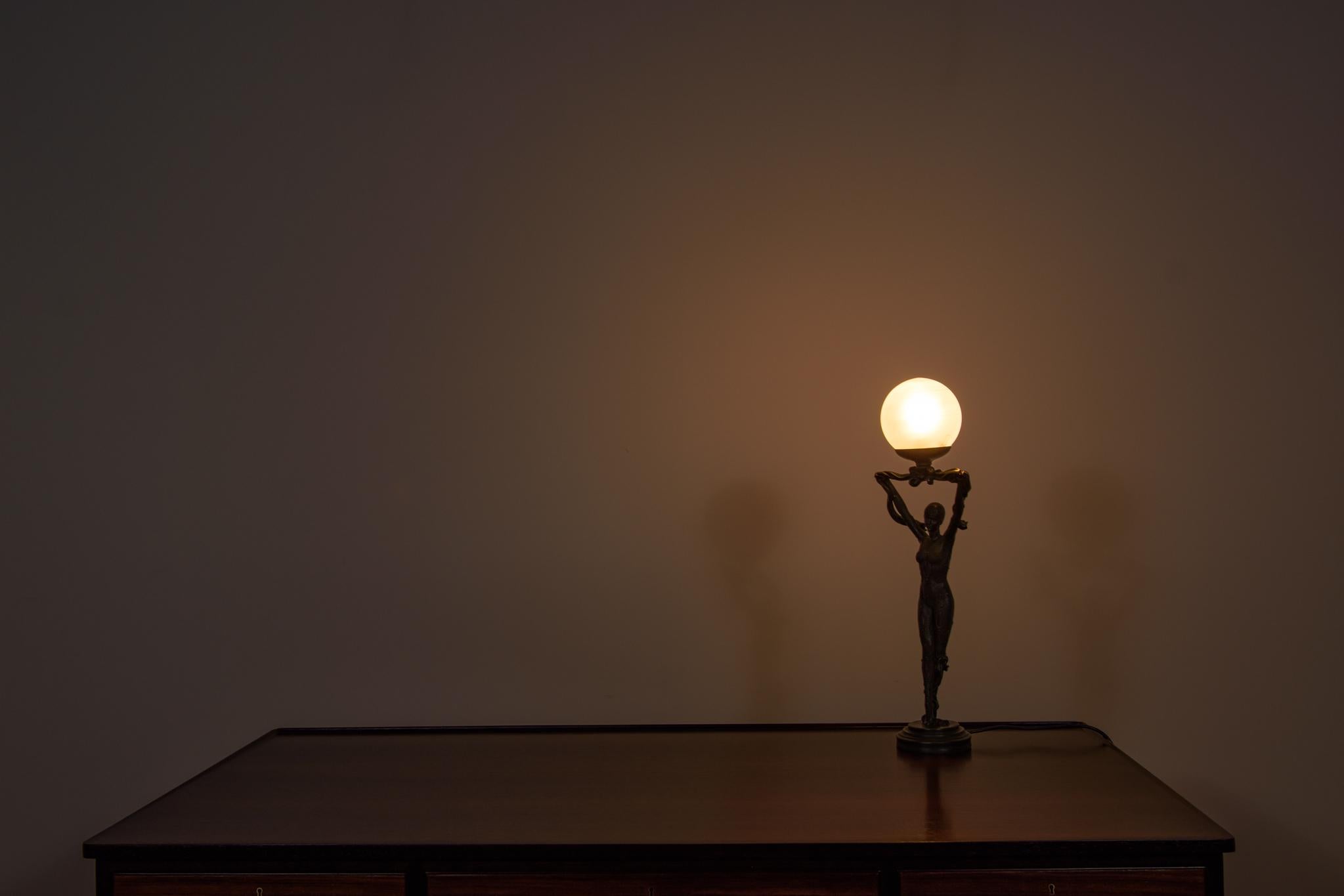 Lampe de bureau Art déco, Widdop et Bingham, Royaume-Uni, années 1990 en vente 2