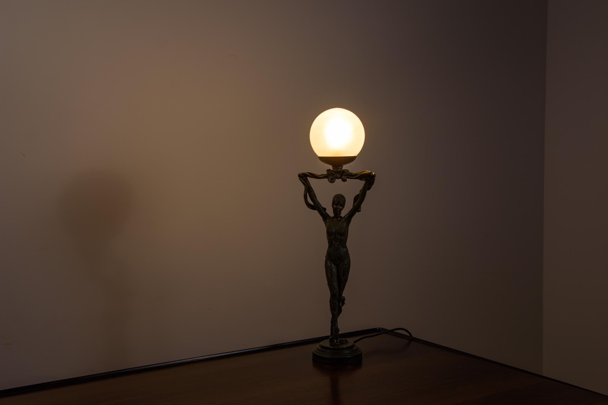 Lampe de bureau Art déco, Widdop et Bingham, Royaume-Uni, années 1990 en vente 3