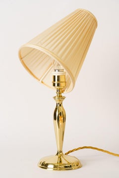 Art Deco Table Lamp with Fabic Shade Vienna Around 1920s