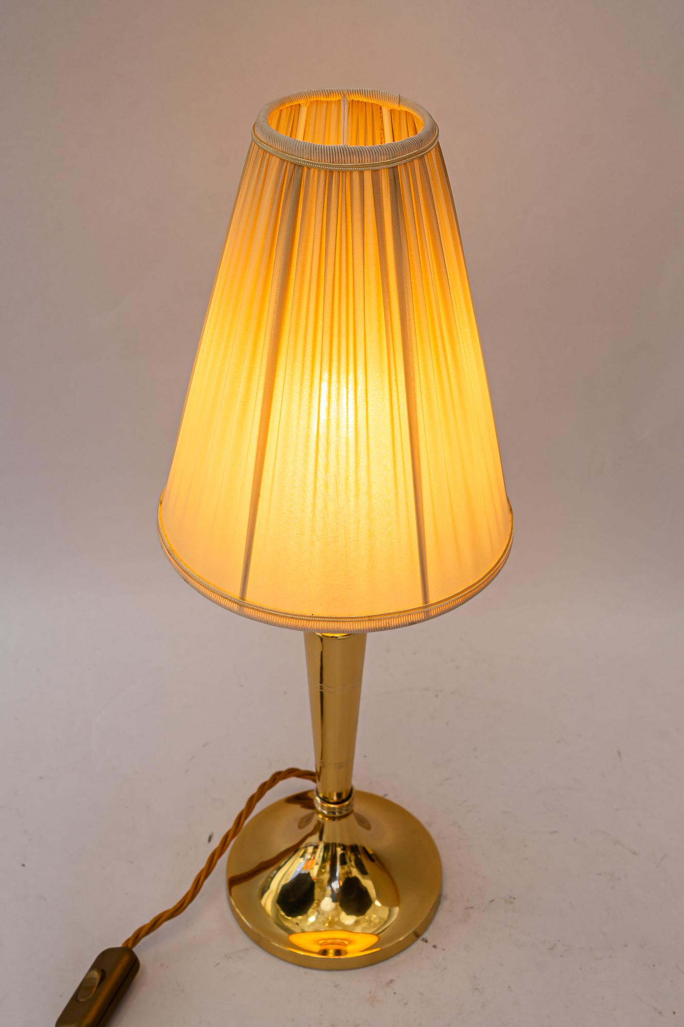 Lampe de table Art Déco avec abat-jour en tissu vienne vers 1920 en vente 4