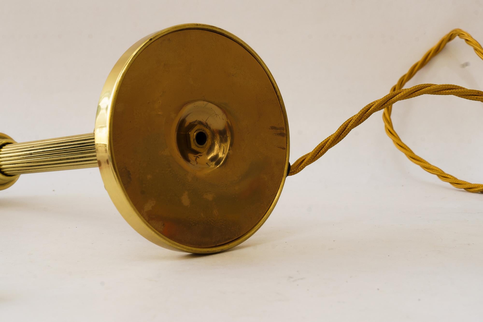 Lampe de table Art Déco avec abat-jour en tissu vienne vers 1920 en vente 5