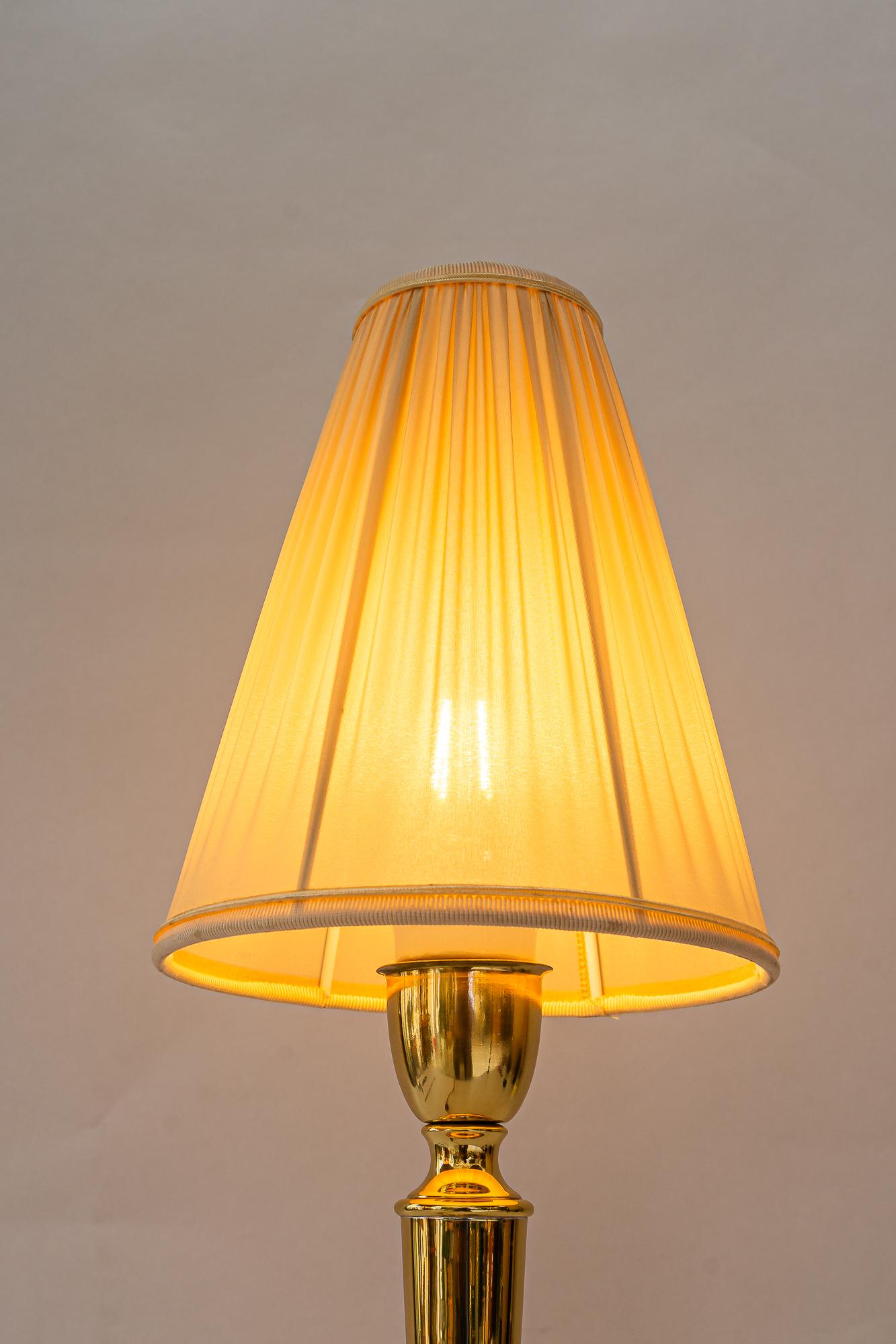 Lampe de table Art Déco avec abat-jour en tissu vienne vers 1920 en vente 5
