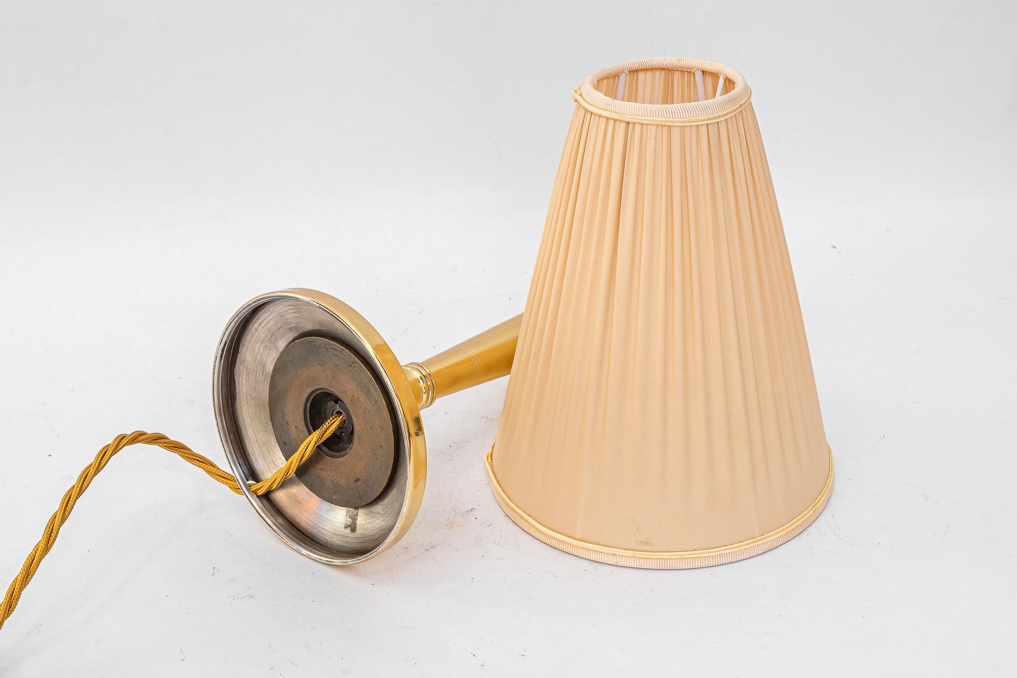 Lampe de table Art Déco avec abat-jour en tissu vienne vers 1920 en vente 11