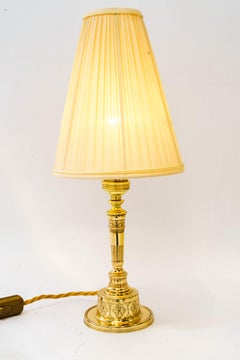 Art Deco table lamp with fabric shade vienna around 1920s