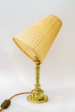 Art Deco table lamp with fabric shade vienna around 1920s
