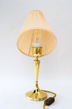Art Deco Table lamp with fabric shade vienna around 1920s