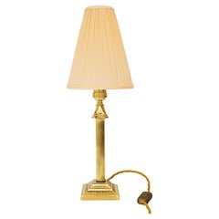 Art Deco table lamp with fabric shade vienna around 1920s