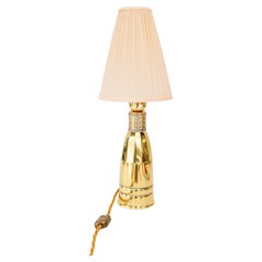Antique Art Deco Table lamp with fabric shade vienna around 1920s