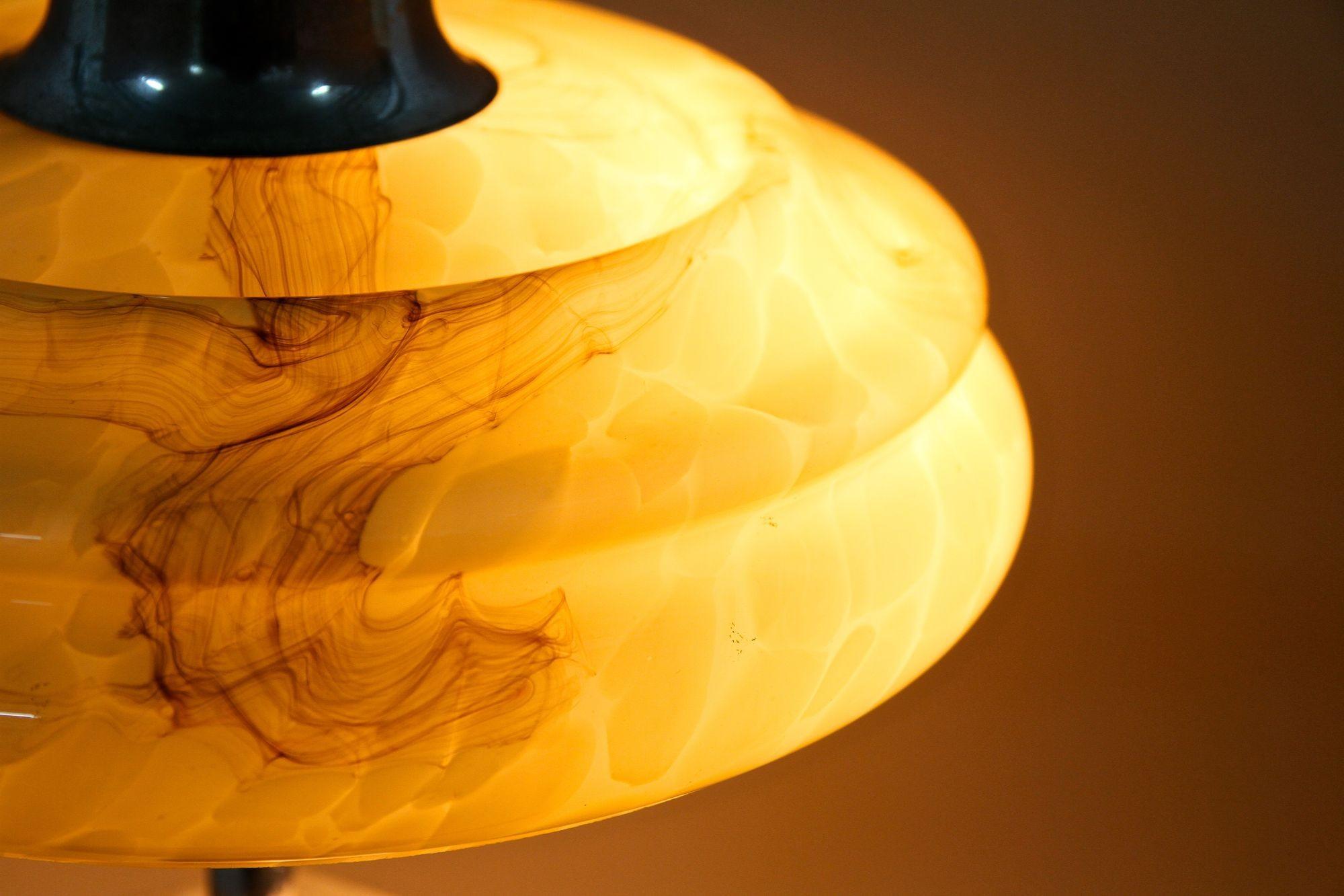 Lampe de bureau Art déco avec abat-jour en verre, 20e siècle, Autriche, vers 1930 en vente 2