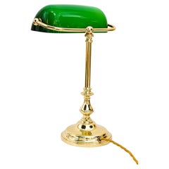 Art Deco Table Lamp with Glass Shade Vienna Around, 1920s