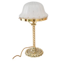 Art Deco table lamp with glass shade vienna around 1920s