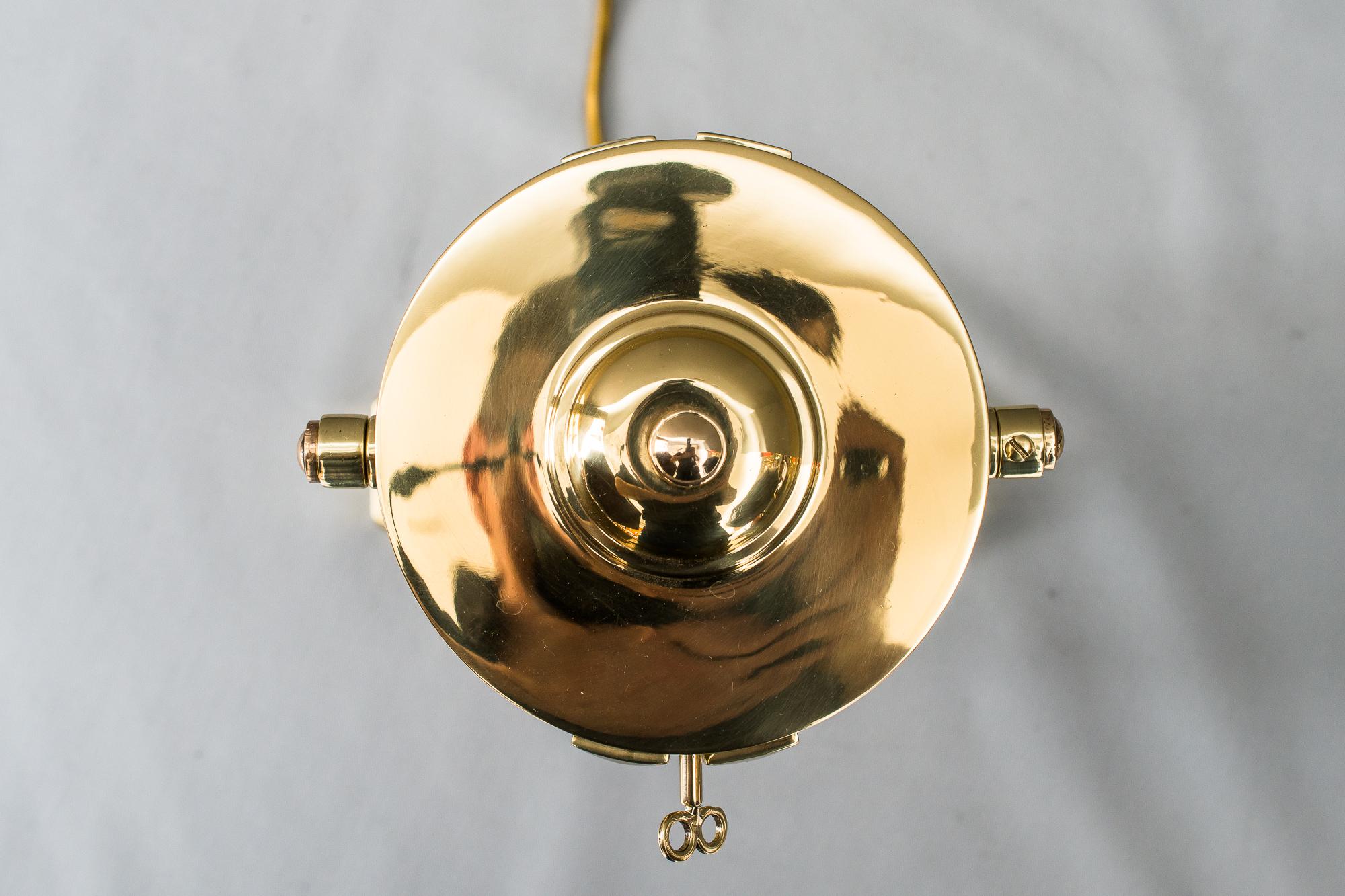 Art Deco Table Lamp with Glass Sticks, Vienna, circa 1920s 9