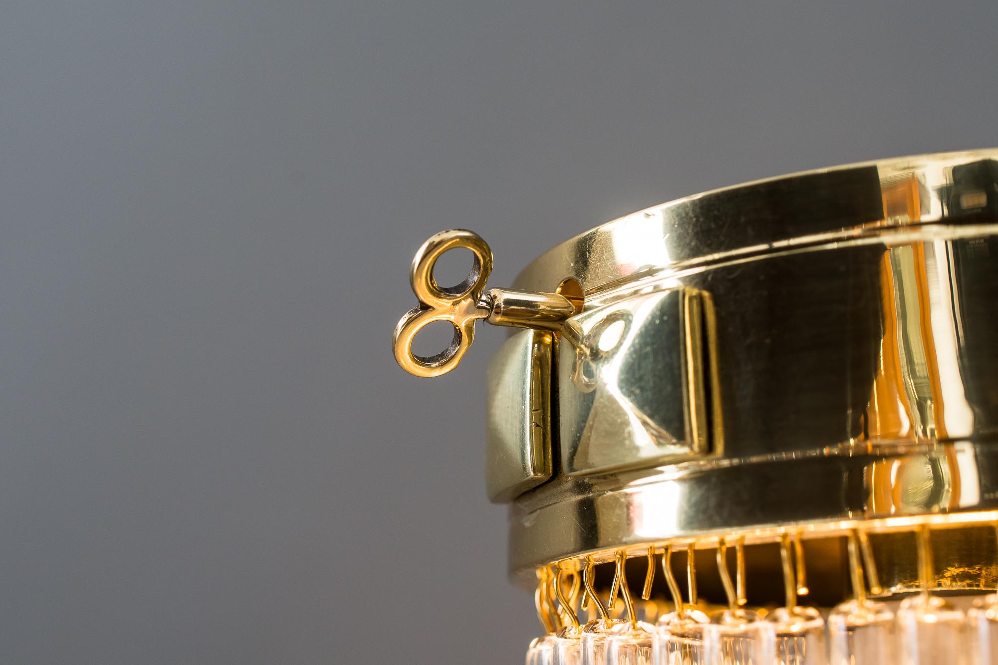 Art Deco Table Lamp with Glass Sticks, Vienna, circa 1920s 3