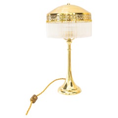 Lampada da tavolo Art déco con bacchette in vetro vienna anni '20 circa
