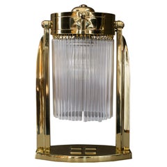 Art Deco Table Lamp with Glass Sticks, Vienna, circa 1920s