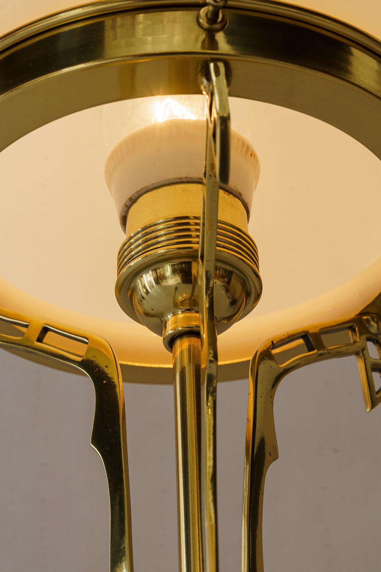 Art Deco Table lamp with opal glass shade vienna around 1920s For Sale 4