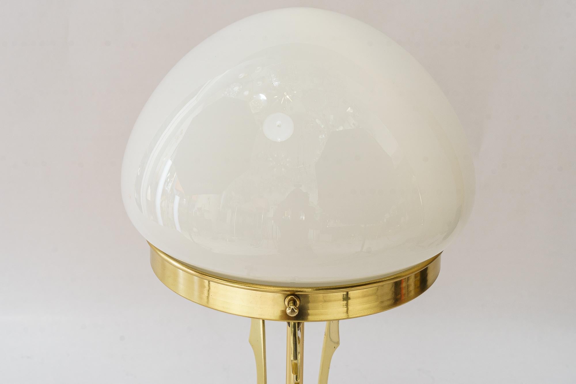 Art Deco Table lamp with opal glass shade vienna around 1920s In Good Condition For Sale In Wien, AT