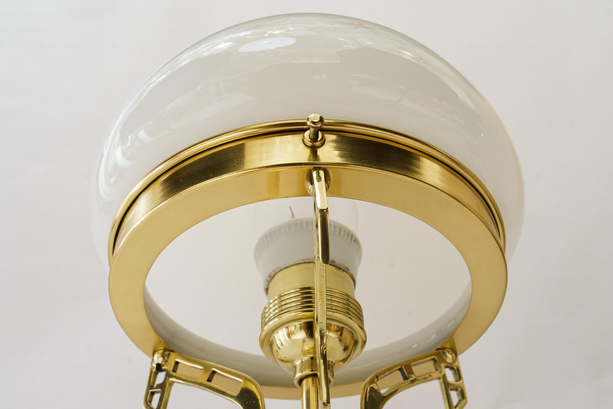 Art Deco Table lamp with opal glass shade vienna around 1920s For Sale 1