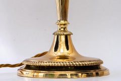 Lampe de table Art Déco avec abat-jour en verre ancien d'origine vienne vers 1920