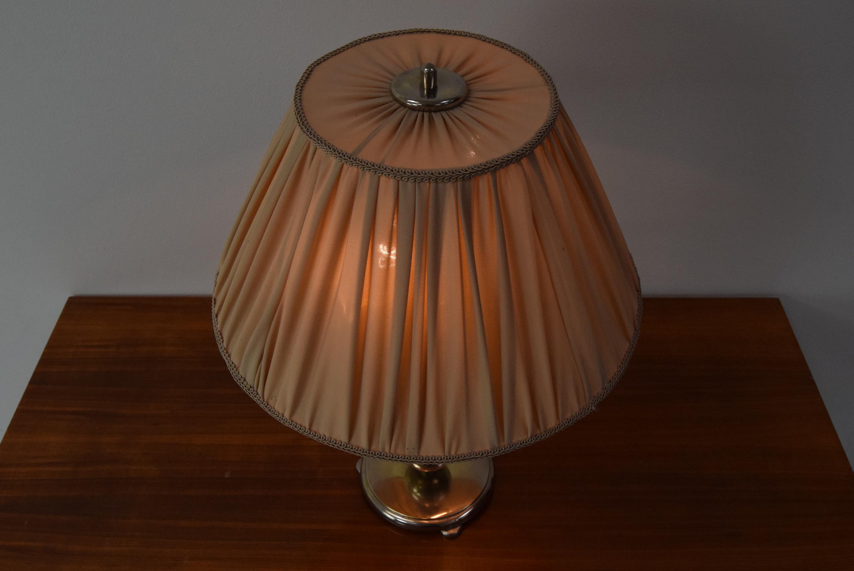 Metal Art Deco Table Lamp, circa 1930's