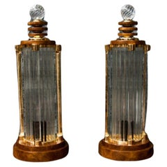 Art Deco Table Lamps, Poland, 1950s