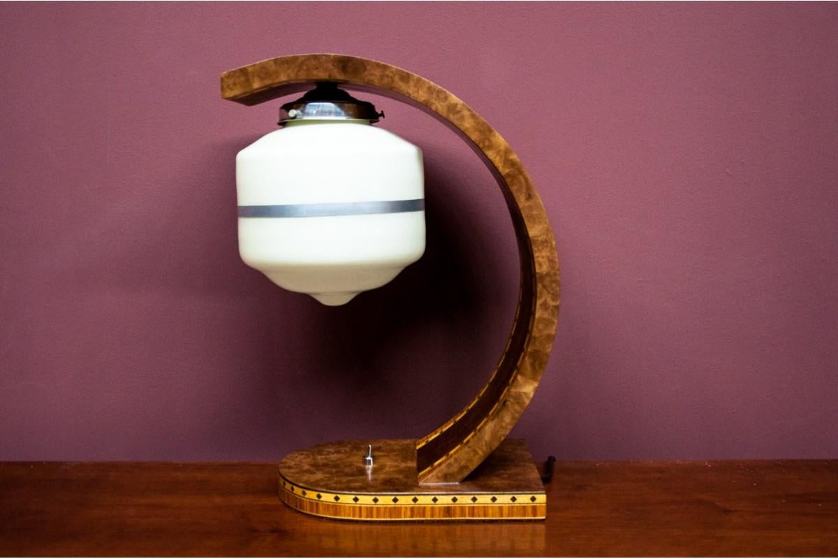 Verre Lampes de table Art Déco, Europe occidentale, années 1940 en vente